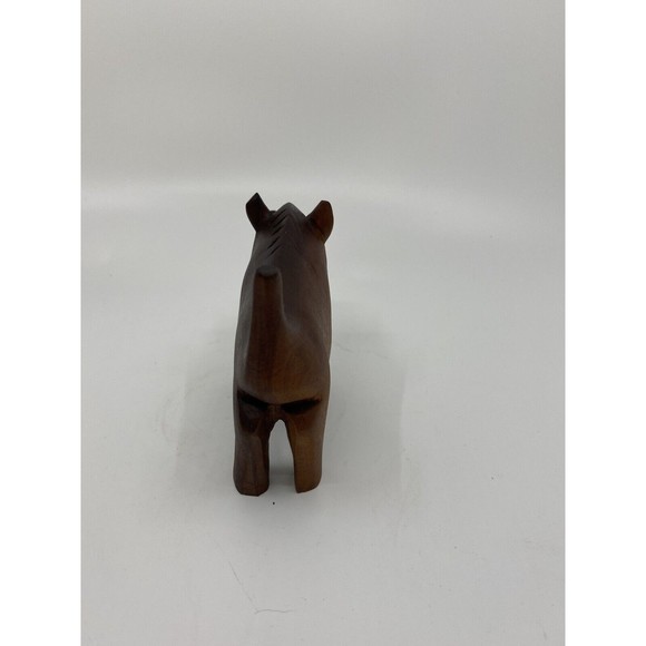 3 Wood Carved African Animals Primitive Unique Warthog Rhino Water Buffalo - Picture 4 of 12